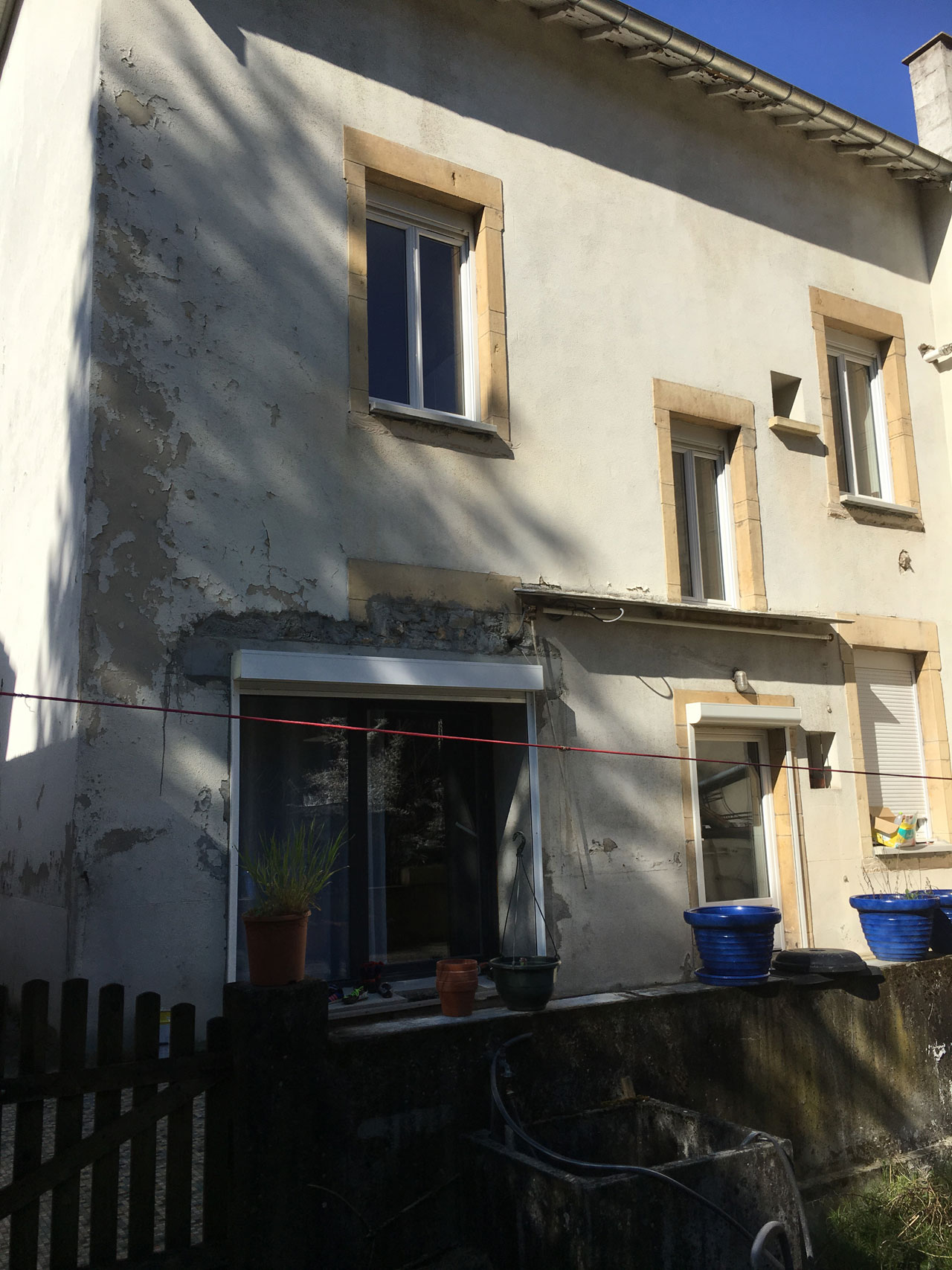 État de la façade avant la rénovation