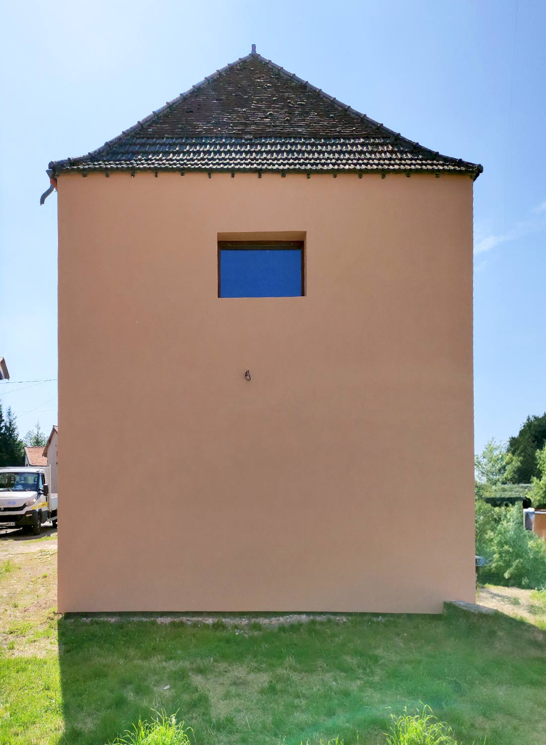 Maison après des travaux d'isolation extérieur à Mussy-sous-Dun